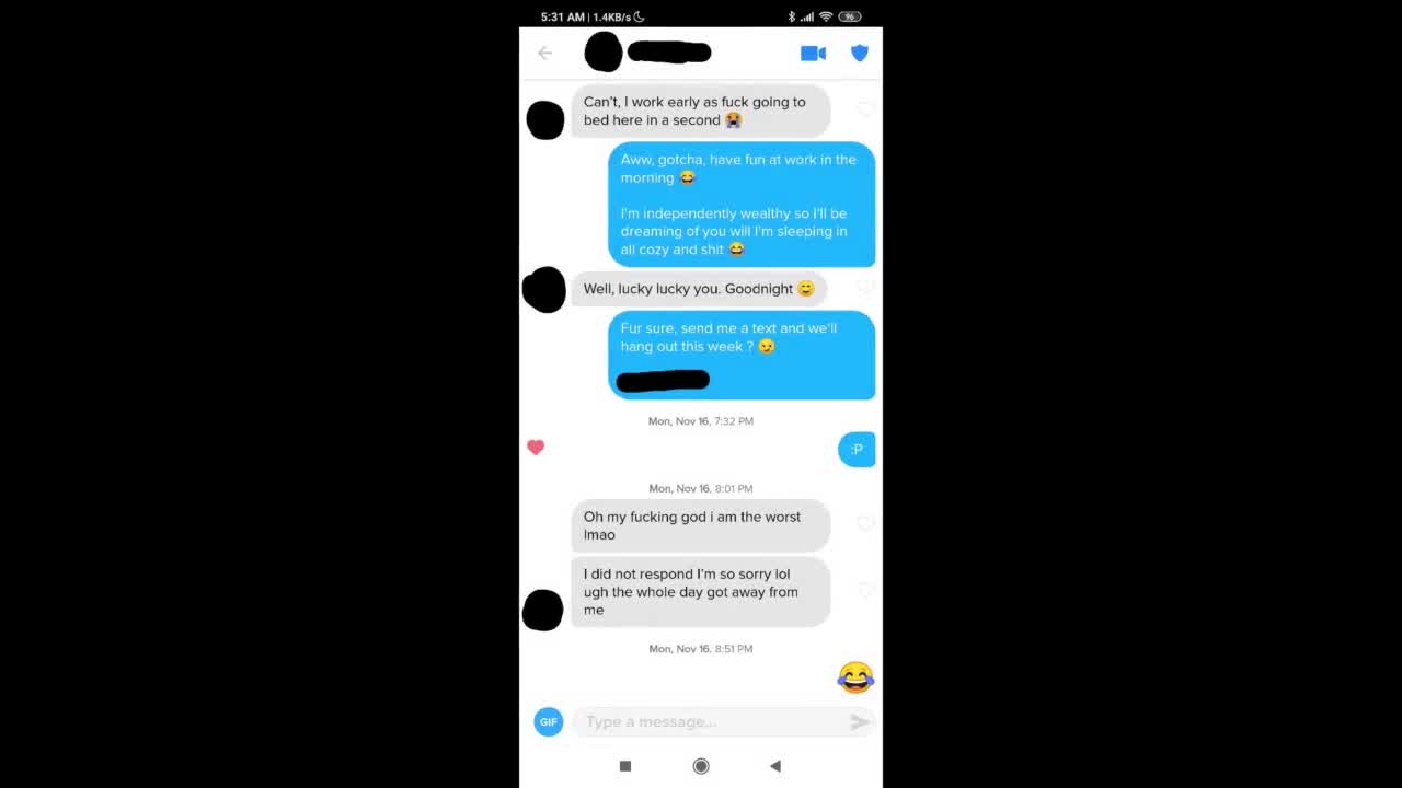 Watch Persistence Pays Off ( Tinder & Text Conversation) Short Sex Videos - Duration: 06:42 | ePornNEW.