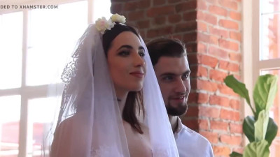 Naked bride at wedding