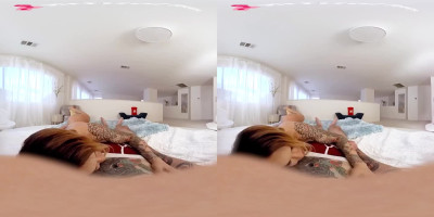 VR Porn with Mature Tattooed Shemale TS Foxxy