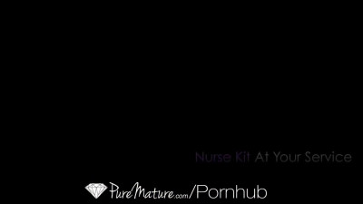 PUREMATURE Big Tit Mature Nurse Fucks at Home Patient