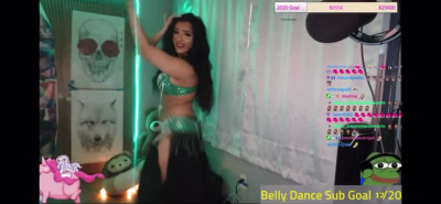 Ghostgirlxoxx  Arab streamer  belly dance sexy twitch