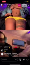 EBONY THOT PLAYS WITH TOYS ON RAPPER SWAGHOLLYWOOD INSTAGRAM LIVE