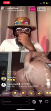 LATINA PUTS ON a SHOW WITH a DILDO ON RAPPER GOLD GAD INSTAGRAM LIVE