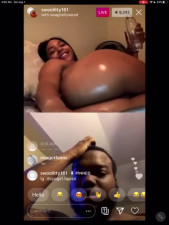 EBONY THOT PLAYS WITH HER TOYS ON RAPPER SWAG HOLLYWOOD INSTAGRAM LIVE