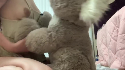 Humping my Favorite Plushie/stuffie to Orgasm