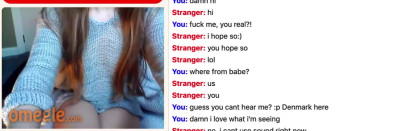 Omegle girl shows off amazing body, does anal for first time and helps cum