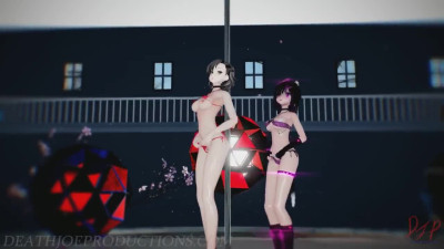 MMD R18 Mitsu and Kaat - Good Night Kiss 1100