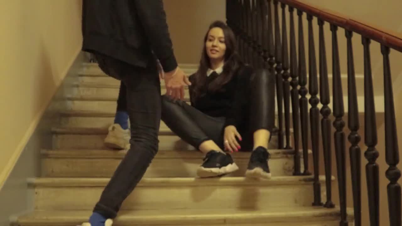 Watch Fucked a Cute Student in Leather Pants on the Stairs in Entrance Short Sex Videos - Duration: 20:47 | ePornNEW.