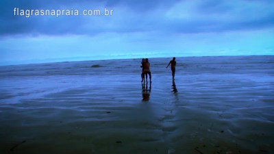 Naked Swinging Couples on Public Beach - Brazil