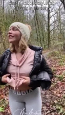 MIA MALKOVA BLOWJOB IN THE WOODS