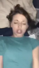 Skinny White Girl Eye Rolling Orgasm in Sleeper Truck