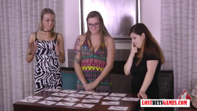 3 Gorgeous Girls Find out who has the best Memory, and least Clothes