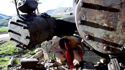 Teen Misty has to Pee while Searching for Bug Pokemon in the Mines Outdoors