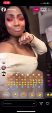 @SEIKOLING CLAPPED HER PIERCED TITTIE RIGHT OUT HER DRESS ON INSTAGRAM LIVE