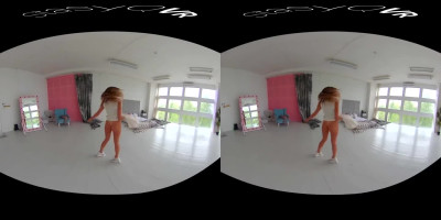 Sexy Babe Teasing with her Perky Tits in Exclusive VR Video