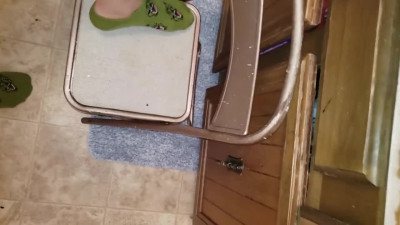 Girl Stands to Pee in Sink like a Boy