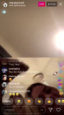 Mary Lynn Neil Shows her Tits on IG Live with Dan Blizerian