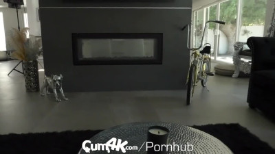 CUM4K Pre Halloween Party Fuck with Multiple Leaking Creampies