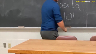 Teens Fuck in Real High School Classroom