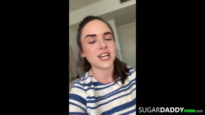 MONSTER TITTY Teen Fucks her Sugar Daddy for a new Purse.