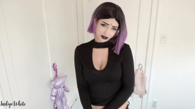 INDIGO WHITE - TEEN TITANS RAVEN CAUGHT CHEATING!