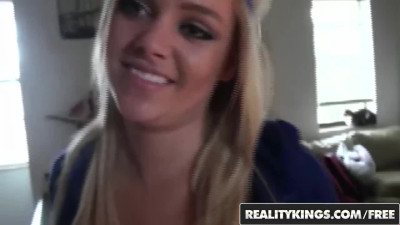 Reality Kings - Young Blonde Allexis makes Homemade Sextape