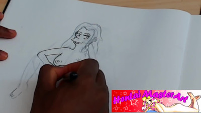 Princess Bean Naked Fan Art Speed Drawing