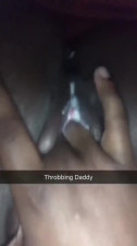 Black Girl with Creamy Pussy