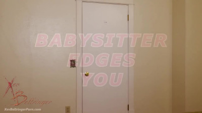 Babysitter Edges your Young Cock