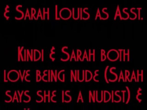 Kindi Stone and Sarah Louis