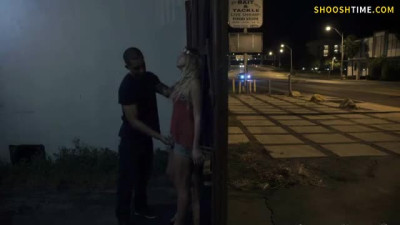 Caught her ass in the alley behind a dive bar