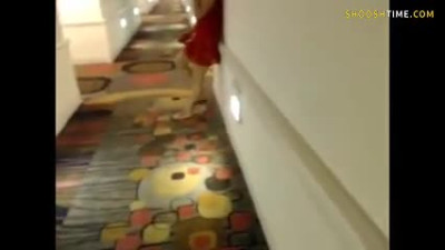 BUSTED! Caught masturbating in hotel hallway