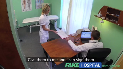 FakeHospital Naughty Blonde Nurse Gets Doctors Full Attention