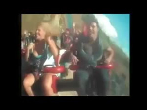 Roller Coasters + Big Tits = Awesome!