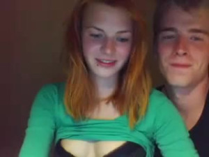 Redhead Brings Boyfriend to Cam Show