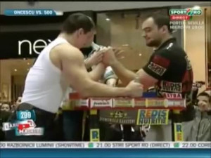 Arm Wrestler Totally Shames Bodybuilder