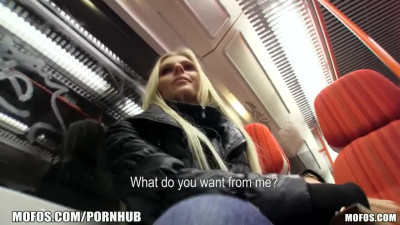 Gorgous Blonde Czech Girl is Picked up and Paid for Public Sex