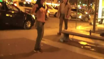 Wasted Bar Slut Starts Strippin in Public