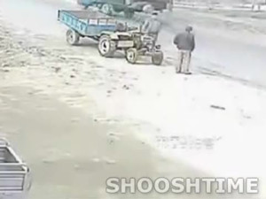 Asian Farmer Manages to Run Himself Over