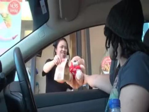 Fast Food Workers Get V-Day Surprise