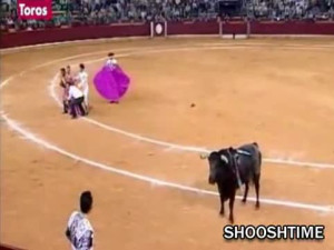 Matador Almost Loses Half His Face to Bull