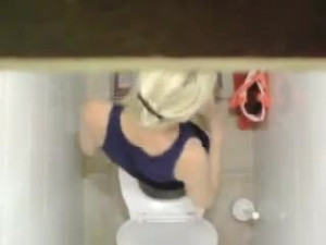 New Girl Caught Masturbating in Work Toilet