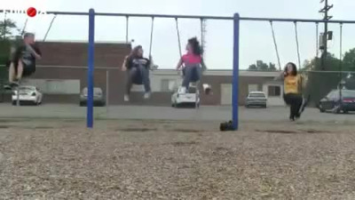 Girls Big Swing Jump Ends In Big Faceplant