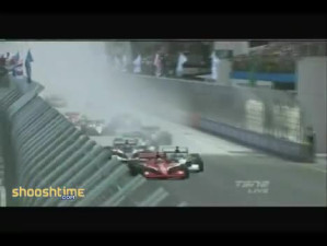 Marco Andretti Survives Nasty Looking Collision