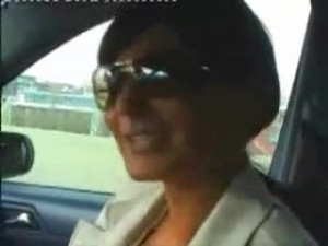 Hot German Slut Gives Blowjob In The Car