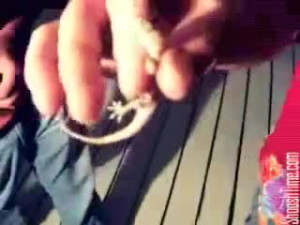 Eating a live lizard!