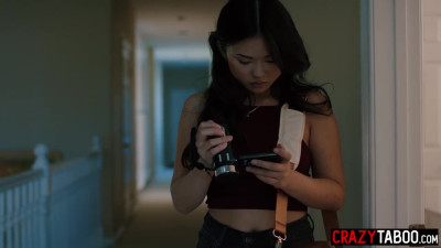 Sexy Asian teen found her new obsession with Asian friend and her boyfriend