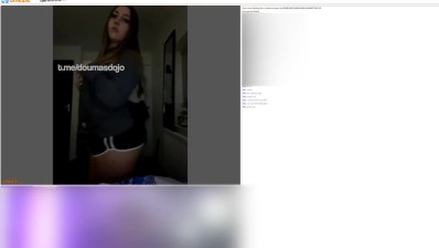 Omegle big boob slut makes guy cum