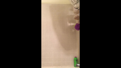 busty stepdaughter teasing me in shower