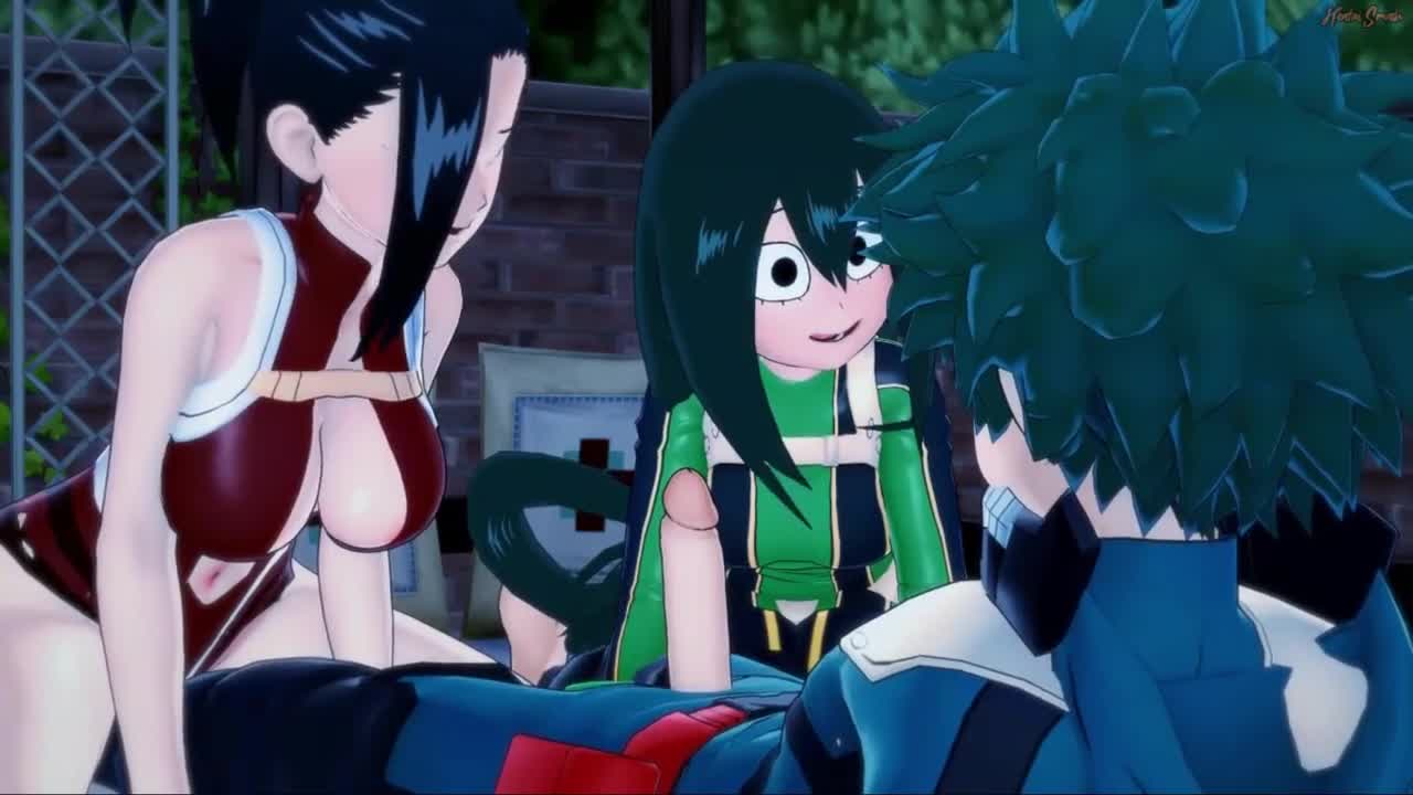 Watch Deku fucks Tsuyu and Momo in a threeway. My Hero Academia. Short Sex Videos - Duration: 12:29 | ePornNEW.